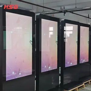 Không thấm nước ánh sáng mặt trời có thể đọc được màn hình LCD HD Panel Board 50 inch hiển thị kỹ thuật số biển quảng cáo ngoài trời màn hình để bán