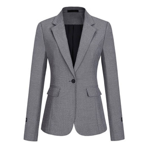 Unisex Gray Suit Set Full Sleeve Formal Autumn Wear For Office Professionals - Product Image 5