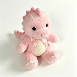 Peluche de dinosaurio rosa personalizado, peluche de T-Rex rosa sentado, peluche de dinosaurio rosa suave - Product Image 5