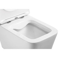 WC mural de luxe moderne, toilette flottante carrée en céramique suspendue avec structure monobloc pour les toilettes