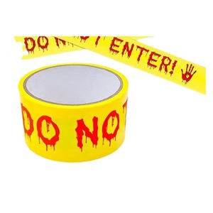 Cinta de advertencia de Halloween de 25 m, decoraciones de precaución para fiestas, decoración exterior - Product Image 4