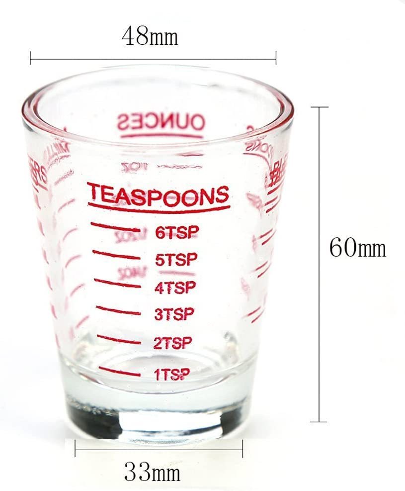 Shot Glasses Measuring cup Shot Glass Glass Wine Glass 1oz