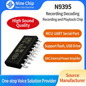 Mini Chip de Grabación de Voz MP3, Serie N939X, Fabricante OEM, Chip de Grabación con DSP de 8 bits y DAC de 16 bits - Product Image 5