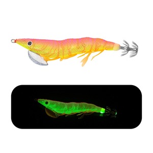 Alta calidad 130mm 20g gambas calamar Jig señuelo Japón calidad Camarón calamar Jig venta al por mayor OEM plomo brillo luminoso calamar Jig - Product Image 3