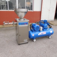 Machine industrielle de production de saucisses à grande capacité, entièrement automatique, avec système de suppression des bulles sous vide pour jambon et saucisses de sang