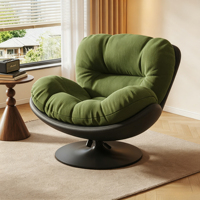Fauteuil à bascule moderne en acier inoxydable Eggshell - Chaise longue inclinable pour adulte, idéale pour balcon, maison, loisirs, salon