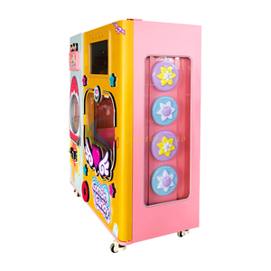 High-Tech Fully Automatic Cotton <b>Candy</b> Floss Machine Outdoor Vending Coin-Operated Games Variety Flavors Flower Designs English - Product Image 5