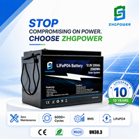 Baterai LiFePO4 12V 200Ah 12.8V Bebas Perawatan 6000 Siklus Pengganti Aki Timbal Asam untuk RV, Kapal, Forklift, Penyimpanan Energi Surya