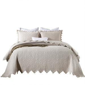 100% Cotton Embroidery <strong>White</strong> <strong>Bedspread</strong> Sets Elegant <strong>Bedspreads</strong> &amp; Coverlets - Product Image 1