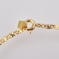 FUAMAY Bracelet en Argent 925 et Acier Inoxydable, Plaqué Or 18 carats, Motif Riz, Plaqué Chrome