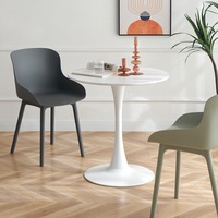 Table basse convertible au design incurvé en fer, style moderne et contemporain, ensemble de petites tables pour salon et salle à manger
