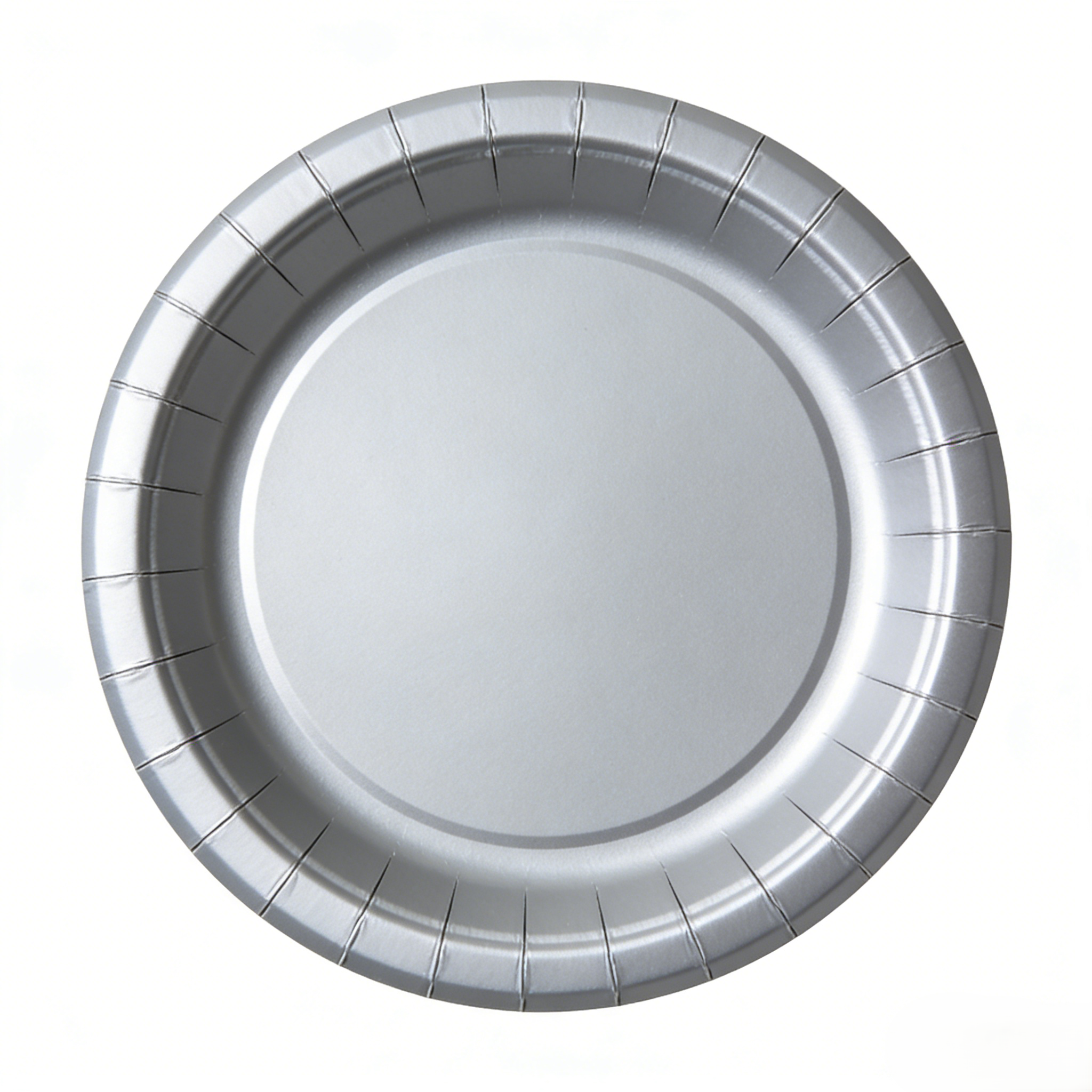 Plato de papel de 7 pulgadas * 10 piezas * Plata