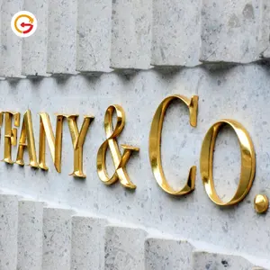 Letras 3d JAGUARSIGN Manufacturer Custom Stainless Steel Metal Letters Sign 3D Titanium Gold Letters Sign For Business Letras Metalicas