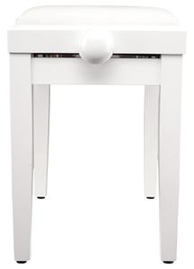Banc de piano pliable blanc brillant certifié CE commande en gros accessoire d'instrument de musique pour voyage 100 + unités - Product Image 3