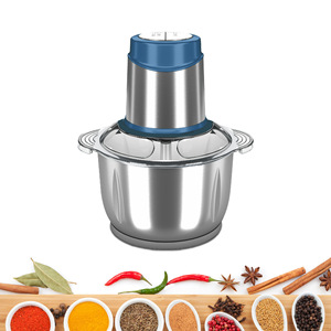 Picadora de Carne Eléctrica Multifunción con Recipiente de Acero Inoxidable de 5L y Múltiples Cuchillas para Mezclar - Product Image 2