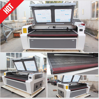 Machine de découpe laser CO2 1610 à alimentation automatique, haute vitesse, pour la découpe de tissus et de cuir pour la production en usine de vêtements et d'habillement