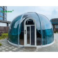 Maison préfabriquée en SK-D01 dôme de lucarne transparent en polycarbonate stable et solide OEM/ODM tente à bulles extérieure tente de glamping étanche pour hôtel