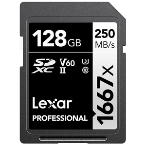 Professional <b>Card</b> Silver Series 1667x 64GB 128GB 256GB LSD128CRBCN1667 for 4K Video Camera LSD128CRBCN1667 256gb <b>Memory</b> <b>Card</b> for - Product Image 1