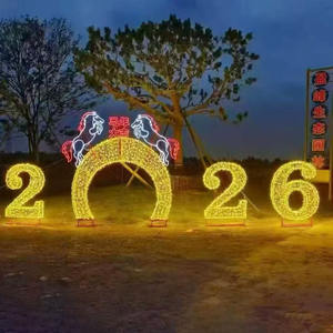 Lumière LED commerciale en forme d'arche de cheval pour centre commercial, <span class=keywords><strong>parc</strong></span> à thème et décoration d'événements de Noël et du <span class=keywords><strong>Nouvel</strong></span> <span class=keywords><strong>An</strong></span> - Product Image 2