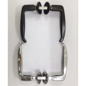 Manija <span class=keywords><strong>de</strong></span> Puerta <span class=keywords><strong>de</strong></span> Aleación <span class=keywords><strong>de</strong></span> <span class=keywords><strong>Zinc</strong></span> con Acabado en Óxido Negro, Estilo Moderno Minimalista, Fundición a Presión - Product Image 1