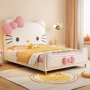 Đôi Sang Trọng Tấm Kid Khung Đôi Giường Cũi Bộ Đồ Giường Đặt Trẻ Em Cô Gái Bằng Gỗ Bé Giường, Toddler Giường Cho Cô Gái - Product Image 3