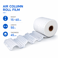 Rouleau de coussin d'air à colonnes gonflables étanches, matériau d'emballage en film à bulles pour la protection des marchandises en gros