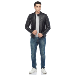 New Arrival Men's High Quality Genuine <b>Leather</b> <b>Jacket</b>-High Street Style Breathable <b>Winter</b> Custom Design - Product Image 1