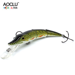 Appât dur coulant de brochet articulé stocké 105mm 17.4g pêche méné plongée 1.8m <span class=keywords><strong>leurre</strong></span> de pêche grand combattant - Product Image 4