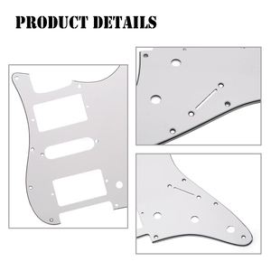 WholesaleOEM 3 Ply <b>Black</b> 11 Hole ST HSH Single <b>Guitar</b> Pickguard ST Electric <b>Guitar</b> Pickguard with Humbucker Pickup Hole - Product Image 5
