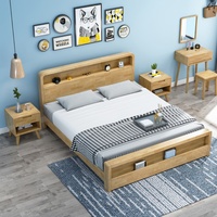 Lits de rangement en bois pour enfants, design moderne, pour appartements et hôtels, ensemble de meubles pour la maison