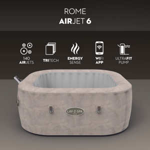 <span class=keywords><strong>Pour</strong></span> 6001R 2025 <span class=keywords><strong>Spa</strong></span> gonflable extérieur en PVC 1,80 m x 71 cm Cabo MaxHold EnergySense Hydro Jet 6 places avec fonction glace - Product Image 3