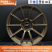 Jantes forgées couleur bronze GUDE-1ORS 18 19 20 21 22 5x120 5x114.3 Concaves profondes Monobloc en alliage pour BMW M3 M4 Tesla Mustang