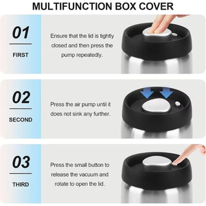 Conservation sous vide de café de pot de presse de stockage de lumière d'acier inoxydable 304 avec à faible teneur en oxygène pour l'usage de hôtel et de restaurant - Product Image 5