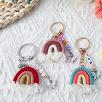 Porte-clés personnalisé en forme de papillon arc-en-ciel, cadeau pour enseignant, porte-clés artisanal, cadeau de remerciement unique