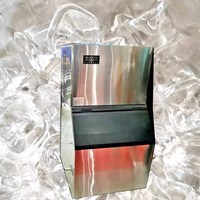 Máquina de Hielo en Cubos Comercial de Acero Inoxidable, Máquina Automática para Hacer Hielo para Restaurantes, Cafeterías y Negocios