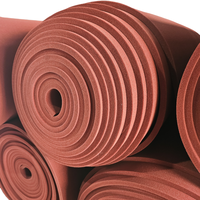 Mousse de silicone rouge cellulaire à cellules ouvertes pour tables en fer