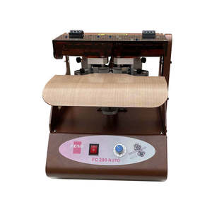 Petite <span class=keywords><strong>machine</strong></span> <span class=keywords><strong>à</strong></span> encrurer le <span class=keywords><strong>cuir</strong></span> horizontale double face avec régulation de vitesse progressive, équipement de revêtement <span class=keywords><strong>à</strong></span> rouleaux synchronisé - Product Image 6