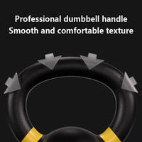 Ensemble de kettlebells professionnels en fonte avec finition en fer massif moulé sous pression, anneaux colorés, pour usage domestique, option de logo personnalisé