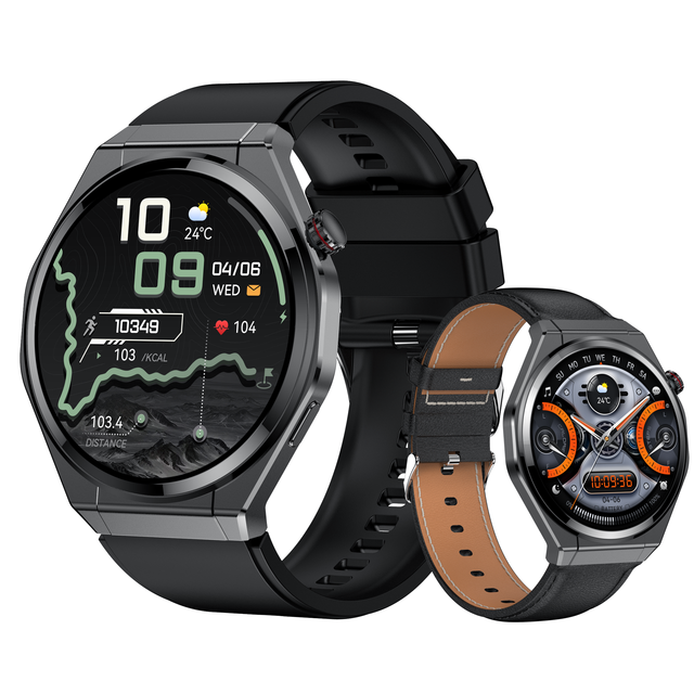 Fashion New HK5 Smart Watch 1.43" AMOLED Ultra Thin NFC Voice Assistant BT Call Health Men Fitness Watches Sports Smartwatch