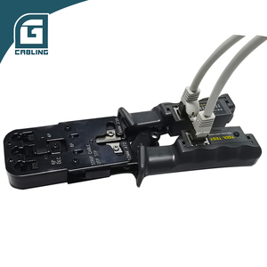 Gcabling - El Mejor Kit de Herramientas de Prensado RJ45 con Probador de Cables LAN, para Redes RJ12, RJ11, 4P, 8P, 6P, Pin <span class=keywords><strong>Cat</strong></span> <span class=keywords><strong>6</strong></span> - Product Image 4