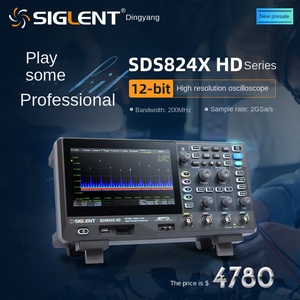 ออสซิลโลสโคป Dingyang ความเร็วสูง 200M 4 ช่องสัญญาณ พร้อมการสุ่มตัวอย่าง 2G ความละเอียด 12 บิต เครื่องกำเนิดสัญญาณหลายช่องสัญญาณ รุ่น SDS824XHD - Product Image 5