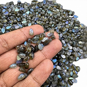 GEMAS DE RUBÍ de Alta Calidad, 7x9mm, Labradorita Azul Natural, Forma de Pera Lisa, Cabujón, Piedras Preciosas Sueltas, 1KG, para Fabricación de Joyería, Venta al Por Mayor - Product Image 3