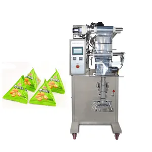 Factory direct sale pyramid triangle sachet chocolate candy bean bag form fill seal packing machine