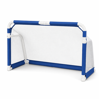 Buts de football pliables en aluminium Aiju de haute qualité 4x2,5 FT/5x3 FT bleus, montage facile, portables pour l'entraînement des enfants en intérieur et en extérieur