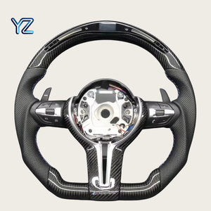 Volante Deportivo Personalizado YZ de Fibra de Carbono con LED, Vibración y Calefacción para BMW F10 F11 F30 F31 F34 F33 F36 F20 F21 F22 F23 M3 M6 - Product Image 1