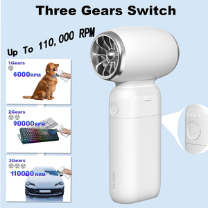 Super fort 8000mAh USB charge Portable 11W rotatif ventilateur de poche en plastique détachable pour voiture en plein air et hôtel - Product Image 5