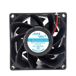 Miner Server chargeur automobile équipement industriel Ventilateurs axiaux de Ventilation ventilateur de refroidissement cc de haute qualité 80x80x38 24v ventilateur 12v 48v