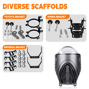 Nouveaux phares projecteurs antibrouillard Bi-LED tricolores à découpe plate, étanches IP68, 3,0 pouces, 140W, 14000LM, compatibles LHD/RHD - Product Image 4