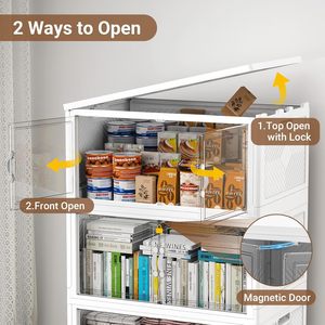 Golden Supplier 2024 Upgraded PP Durable Stackable Rectangle Foldable Storage <b>Boxes</b> 20-35L Capacity Eco-Friendly Toys Snacks - Product Image 3