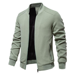 Chaqueta Casual con Cuello Alto y Cremallera de Color <span class=keywords><strong>S</strong></span>ólido, Cortavientos para Hombre, Moda Sehe - Product Image 1